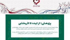 تبریک هفته پژوهش از سوی معاونت پژوهشی انستیتو قلب و عروق شهید رجایی