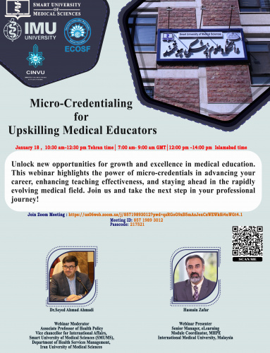 ﻭﺑﯿﻨﺎﺭ ﺑﯿﻦﺍﻟﻤﻠﻠﯽ Micro-Credentialing for Upskilling Medical Educators&quot